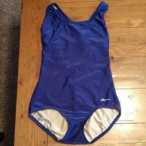 🌞Ocean aqua shape one piece swimsuit